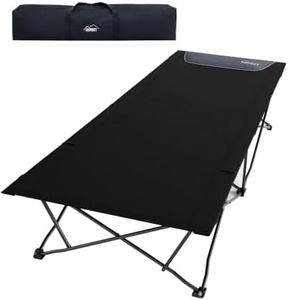 41" Wide Folding Camping Cot, 500lbs Heavy Duty Cots for Adults Big & Tall