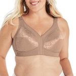 Playtex Women's 18 Hour Original Comfort Strap Wirefee Bra, Toffee, 38C