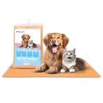 Maissen Pet Dry Sheet Large- Orange | Size-140Cm X100Cm | for All Pets | Waterproof Reusable Pee Pads for Dogs | Cat Mat | Washable Pet Dry Sheet | Training Pads for Dogs | Odor Remover | Quick Dry