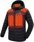 Venustas Unisex Heated Jacket with Battery, Heated Coat for Women and Men with Detachable Hood