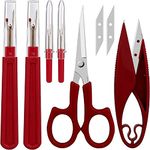 Beadsz Sewing Seam Ripper Tool, Stitch Remover and Thread Cutter with 2big+2small Seam Rippers,1 Pack Thread Snips,1pack 5”Scissor