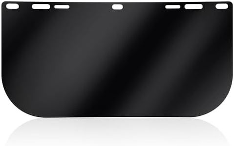 Feekoon 1 Pack Face Shield Replacement Lens, 15.5'' x 8'' Tinted Full Face Shield Compatible with Hobart 770580, Protective Safety Visor Replacement for Welding, Grinding, DIY, Cosplay Helmet