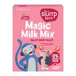 Slurrp Farm No Sugar Berry Blast Nutrition Powder Milk Mix, Sweetened with Jaggery Powder, Contains Oats and Jowar, with 10 Essential Nutrients, 250g