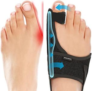 Caretras 2-Pack Bunion Corrector for Women & Men, Orthopedic Bunion Splint for Hallux Valgus Pain Relief, Big Toe Separator, Adjustable Day/Night Support, Comfortable Hammer Toe Straightener