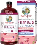 MaryRuth Organics Postnatal & Prenatal Vitamins for Women | Sugar Free | Womens Multivitamin for Pre-Conception, Pregnancy & Nursing | Ginger | Selenium | Folate | Vegan | Non-GMO | Gluten Free | 32oz