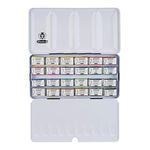 Schmincke - HORADAM® AQUARELL color box with 24 finest watercolors, 74324097, Premium metal box, painting set, 24 x 1/1 pans