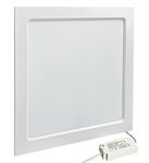 Recessed LED Ceiling Panel Light Square 18w Cool White 6500k 225mm x 225mm, Back Lit Heat Absorber Long Life Span 18WSCW03