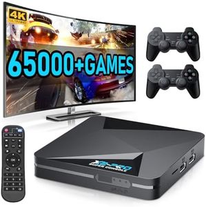 Kinhank Retro Game Console with 65000+ Games, Super Console X2 Pro Video Game Console Android 9.0/Emuelec 4.6, S905X2 Chip, 4K UHD Output,2.4G+5G, BT 5.0