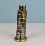 SATYAM KRAFT 1 Piece The Leaning Tower of Pisa Antique Vintage Statue for Diwali,Newyear, Room,Office,Decorative Showpeice for Deepwali,Home, Desk Decor, Table Stand (15 cm)(Style 11)