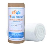 THB (500gmX10),Pure Cotton Roll For Makeup Remover Cotton Pads For Face | Toner application |Ultra Soft |Cotton Facial Cleansing Wipes For Parlor and Baby Care