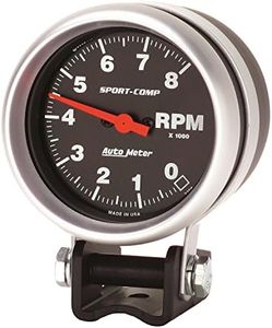 Auto Meter 3708 Sport-Comp Mini Competition Tachometer,2.625 in.
