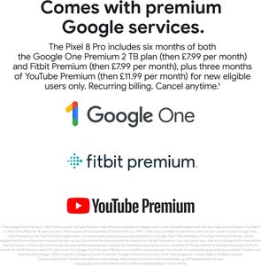 Google Pixel 8 Pro Smartphone, 128GB – Porcelain