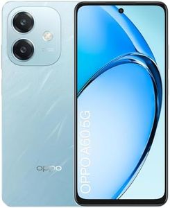OPPO A60 5G 4+128Go, Smartphone Android Débloqué, Téléphone Mobile, Écran 120Hz 6,67" LCD, Dimensity 6300 5G, Caméra AI 50MP, Batterie 5100mAh, SUPERVOOC 45W, Splash Touch, NFC, Double SIM, Bleu