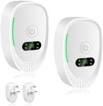 Henyall 2Pcs Air Purifier for Bedroom Home,Plug in Automatic Air Freshener & Odour Eliminator for Smoke/Pets/Toilet,Portable Negative Ion Purifier,Quiet Mini Ioniser for Office Room Car Kitchen