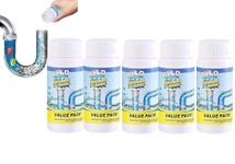 Powerful Sink & Drain Cleaner - Drain Clog Remover Powerful Sink Foaming Sink and Drain Cleaner Deodoriser Butcher for Kitchen Bathroom Toilet Shower (5pcs)