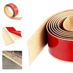 DIKEBAO PVC Floor Transition Strip Self Adhesive Laminate Floor Cover Strips Door Carpet Edge Strip Floor Edging Trim Strip Vinyl Transition Profile Laminate Flooring Joining Strips Maple Color(40mm)