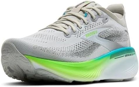Brooks Men’s Adrenaline GTS 25 Supportive Running & Walking Shoe, Oyster/Green Gecko/Blue, 10.5