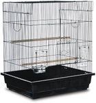 Prevue Pet Products Square Top Parakeet Cage, Black