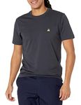 Brooks Brothers Men's Supima Cotton Short Sleeve Crewneck Logo T-Shirt, Navy, Large