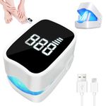 BOYUNSHI Upgrade Nail Fungus Laser Device with Time Display 7 Minute Fast-acting Anti Fungal Nail Treatment for Multiple Toenails & Fingernails, 940nm Infrared Light 500nm Blue Light (Black)