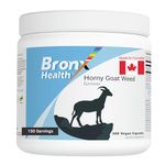 Bronx Horny Goat Weed Extract 20,000 mg Raw Equivalent – 300 Vegan Capsules | Pure Herbal Supplements for Men and Women | Support Natural Energy and Enduring Vitality | Bulk Supplement