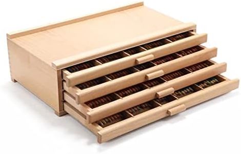 Vencer 4 Drawer Wood Art Storage Box Pencil,Pen,Pastel,Marker Set,VAO-002