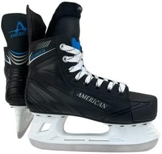 American Athletic Shoe Boy's Ice Force Hockey Skates, Black, 13 Y