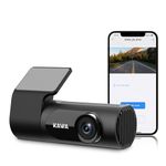 Dash Cam Front, KAWA 2K WiFi Car Camera 1440P with Voice Control, Voice Record, Clear Night Vision, Emergency Recording, Built-in 3D Sensor, WDR,Hidden Design,Car Camera