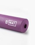 B YOGA Traveller Workout Mat | 100% Rubber Non-slip Yoga Mat for Men & Women | 2mm Thick Exercise Mat With Strap | Durable for Home & Gym | Eco-friendly Fitness Mat for All Types of Floor Exercises | 71" Long, Deep Purple