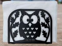 HeavenlyKraft Napkin Holder Dispenser kitchen decor Paper Napkin Holder Modern Napkin Holder tissue holder for dining table napkin holder kitchen napkin stand farmhouse table napkin holder (Owl)