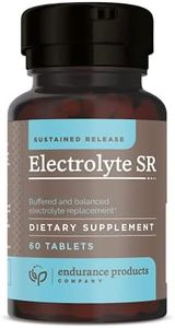 Endurance Products Electrolyte SR - Sustained Release Electrolyte for Optimal Hydration - 60 Tablets - Zero Sugar & Calories, Non-GMO, Vegan, Gluten Free - Muscle Recovery, Energy