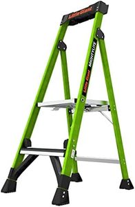 Little Giant Ladders, MightyLite 2.0, 4' Stepladder with Ground Cue, Fiberglass, Type IAA, 375 lbs Weight Rating, (15404-001), Green