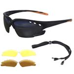 Rapid Eyewear UV Polarised Outdoor Sports Sunglasses. Mens & Womens. Changeable Anti Fog Lenses