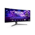 AOC Agon PRO AG346UCDAM - 34 Inch WQHD OLED Curved Gaming Monitor, 175 Hz, 0.03 ms, FreeSync Premium Pro, G-Sync comp., HDR400 (3440x1440, 2X HDMI, DisplayPort, USB Hub) Black