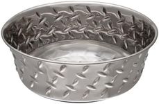 Loving Pets Diamond Plated Dog Bowl