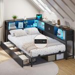 DICTAC Twin Corner Bed Frame with B