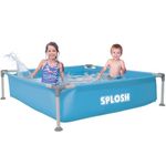 Splosh 4ft Mini Frame Pool - Kids Paddling Pool - Easy Setup Pool With Metal Frame (No Inflating) - Outdoor Kids Swimming Pool - Kids Paddling Pools For Garden - 122cm x 122cm