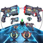 VATOS Rechargeable Laser Tag Set of 2 Guns 2 Vests - Infrared Real-time Data SYNC Laser Tag Gun with Glowing Light, Lazer Tag Game for Adults, Laser Tag Gun Set of 2 for Boys Girls Age 6-12 Years Old