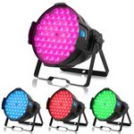 Big Dipper DJ Stage Par Lights 54 LED*4W Upgraded RDM & DMX Sound Activated Party Lights RGB Uplights Disco Spotlight Wash Uplighting for Events, Church,Theatre, Wedding, Gigs, Club, 4 Pack