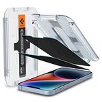 Spigen Ez Fit Tempered Glass Screen Protector Guard For Iphone 14 Plus / 13 Pro Max - 2 Pack (Privacy) for Smartphone (Transparent)