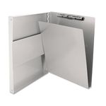 Saunders Metal Clipboard with Storage, Letter Size Heavy Duty Contractor Grade Clipboard, Recycled Aluminum Form Holder Binder with Clip, Silver Snapak