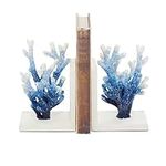Deco 79 Metal Coral Ombre Bookends,