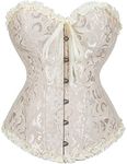 Women's Bustiers & Corsets Tops for Women Bustiers Lace up Sexy Princess Plus Size Beige 7XL