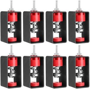SINJEUN 8 PCS Spring Vibration Isolator, Shock Absorber Anti Vibration Ceiling Suspended Mounted with Removable Frame, Shockproof Damping Hanger for Studio, Home, KTV, 110lbs Capacity
