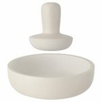 BergHOFF – Leo Stoneware Mortar and Pestle Set – White – Large,17 x 11 x 5 cm