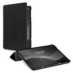 kwmobile Case Compatible with Oppo Pad Air - PU Leather Smart Cover Protective Tablet Case with Stand - Black