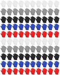 ONESING 100 Pairs Kids Gloves - Warm Knitted Winter Gloves Bulk for Girls Boys | Children Gloves Designed for Cold Weather Mixcolor A