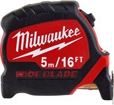 Milwaukee Premium Wide Blade Tape Measure 5m/16ft (Width 33mm), (4932471817)