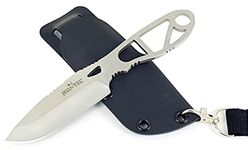 JEO-TEC Nº12 Bushcraft Survival Hunting Outdoor Knife - Stainless Steel MV-58 - Kydex Sheath - Handmade in Spain