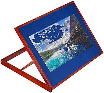 1500 Piece Wooden Jigsaw Puzzle Table Easel - with Wooden Cover, Adjustable Hight Puzzle Board | 27” X 35” - Portable Table | for Adults